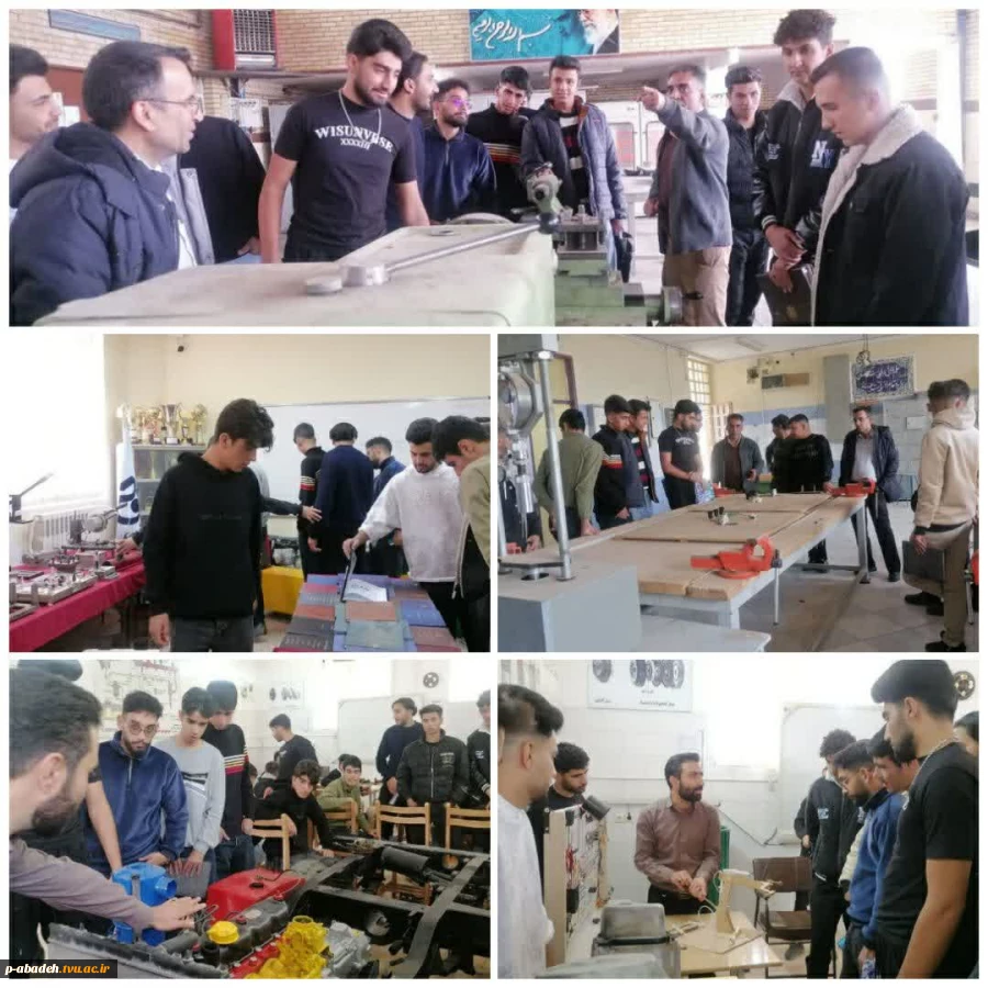 بازدید دانشجویان از کارگاه های آموزشکده 2